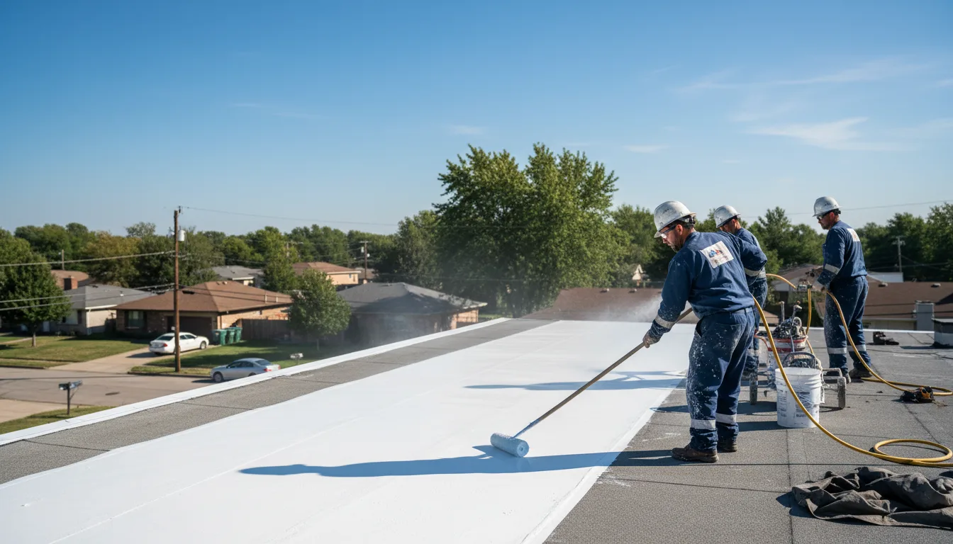 Commercial roof coating in Hackberry, LA near me